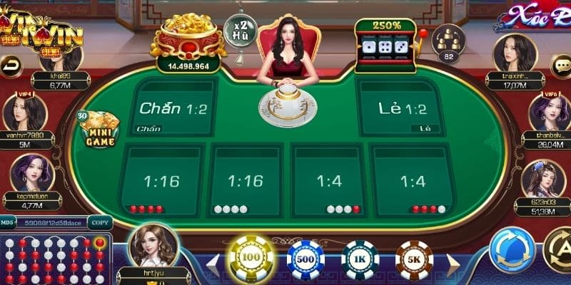 Có nhiều lựa chọn cược trong game xóc đĩa đổi thưởng IWIN