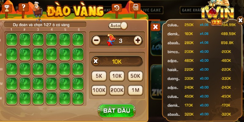 game đào vàng cổ diển