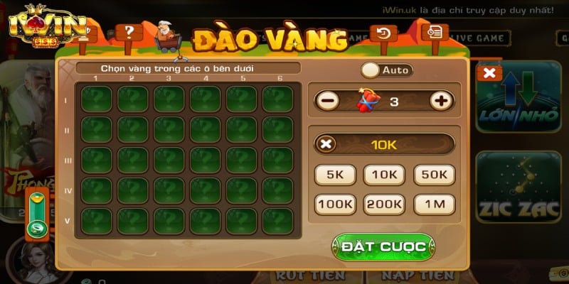 game đào vàng online