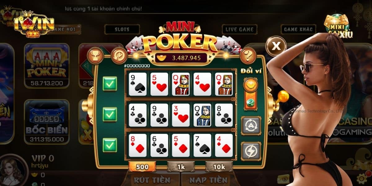 Luật chơi game bài poker đổi thưởng uy tín IWIN đơn giản