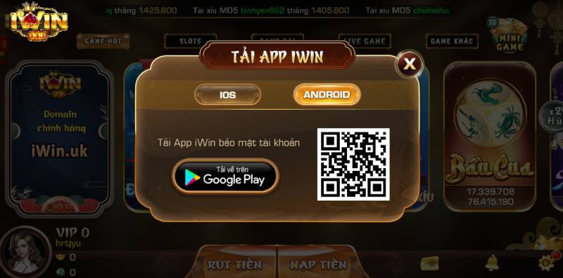  Tải IWIN cho Android[