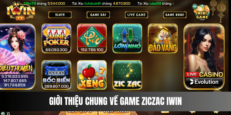 Giới thiệu chung về game Ziczac IWIN