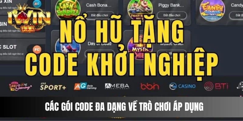 Các gói code đa dạng về trò chơi áp dụng